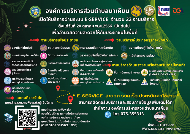 ศูนย์บริการร่วมศูนย์บริการเบ็ดเสร็จ(OneStopService:OSS) องค์การบริหารส่วนตำบลนาเคียน