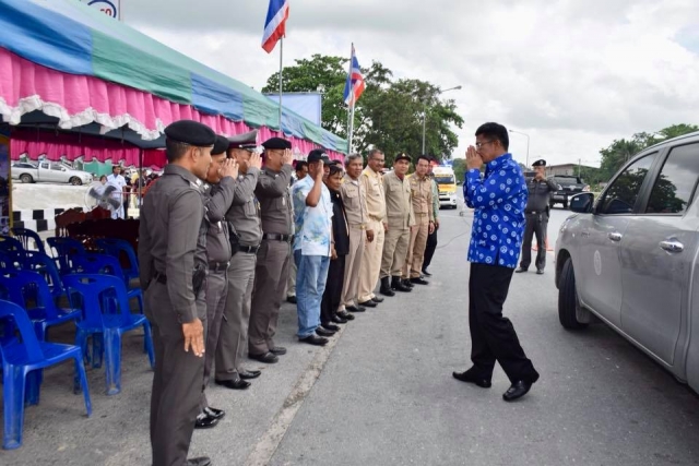 พิธีเปิดจุดบริการประชาชน ในช่วงเทศกาลสงกรานต์ พ.ศ. 2561