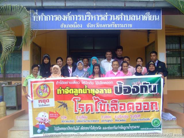 โครงการสนับสนุนการป้องกันและควบคุมการแพร่ระบาดของโรคไข้เลือดออกประจำปี 2556